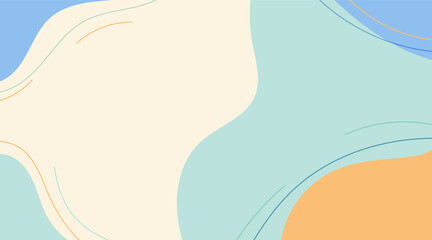 stylish abstract shapes pastel colors background vector. minimalist vector Illustration, Creative design for pastel wallpaper