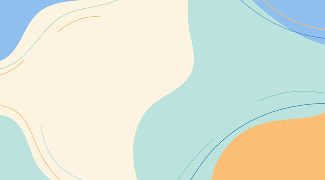 stylish abstract shapes pastel colors background vector. minimalist vector Illustration, Creative design for pastel wallpaper