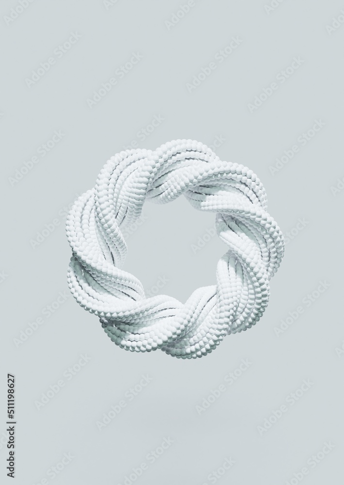 Aufkleber pure white minimal abstract shape background wallpaper with copy space.glow particle abstract proced
