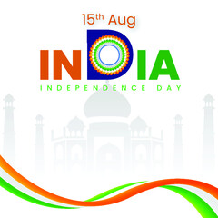 Indian Independence Day 15 August National Poster Social Media Poster Banner Free Vector