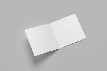 Square Bifold Brochure Mockup