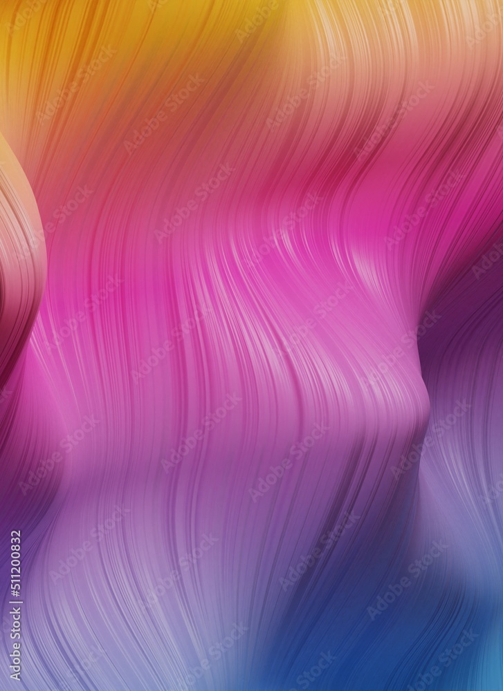 Aufkleber modern red,pink and blue colored poster,color dynamic wave flow.liquid wavy shapes abstract holograp