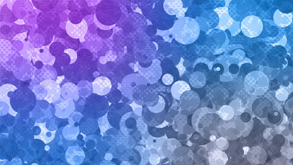 Abstract neon grunge textured circle pattern background image.