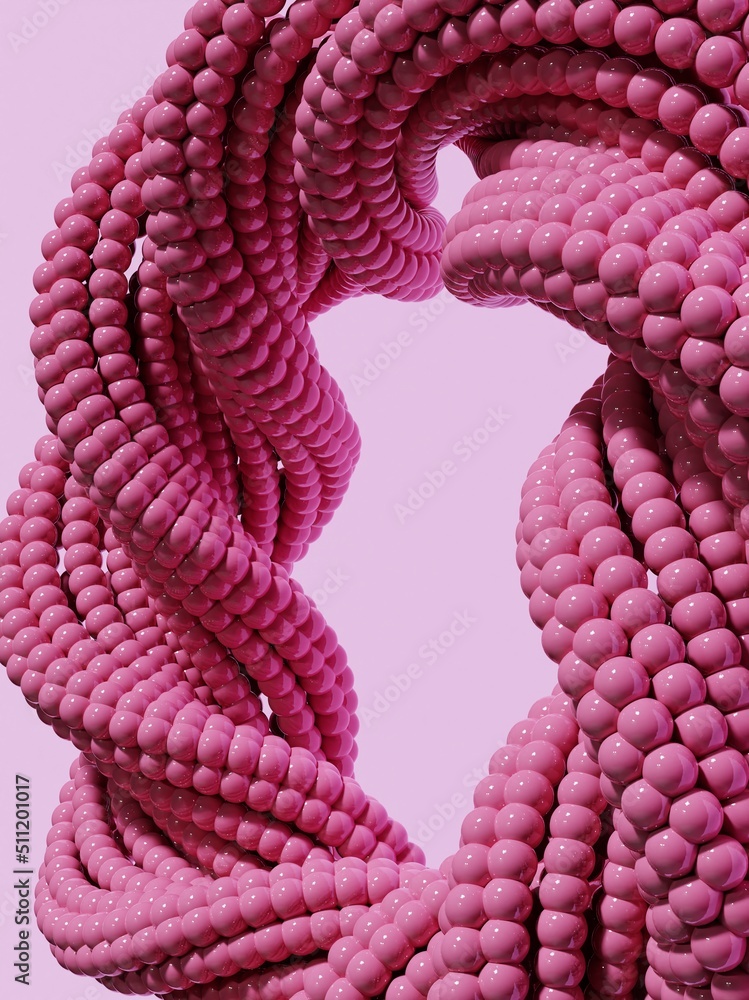 Aufkleber pink abstract shape background wallpaper with copy space.glow particle abstract procedural form.comp