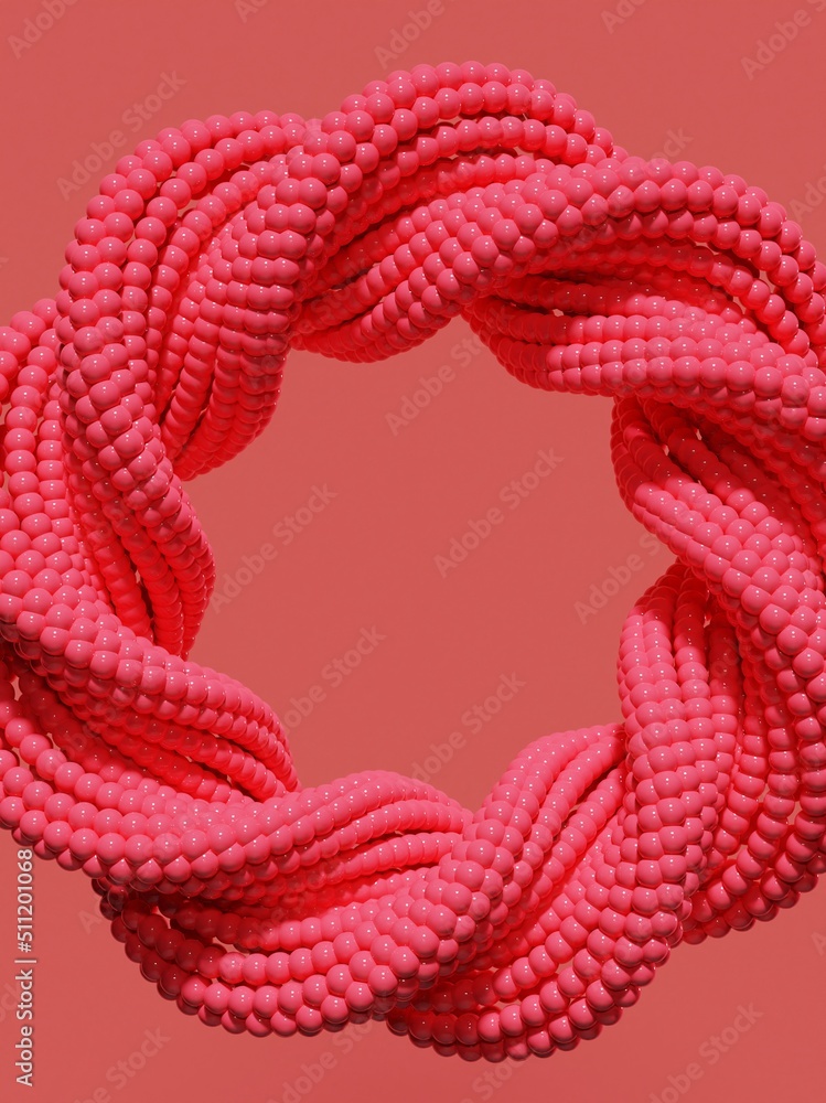 Aufkleber pink and red abstract shape background wallpaper with copy space.glow particle abstract procedural f