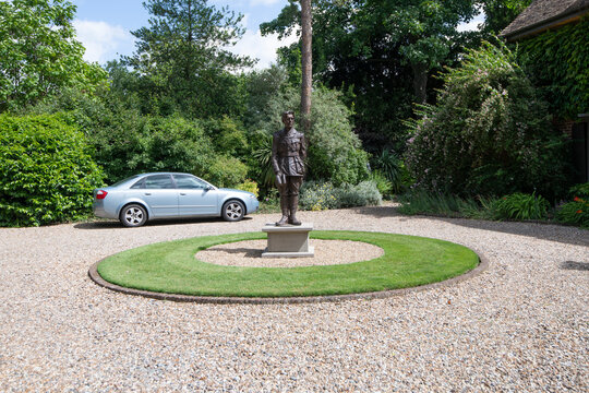 Statue of the First World War poet, Rupert Brooke at Grantchester, Cambridgeshire, England