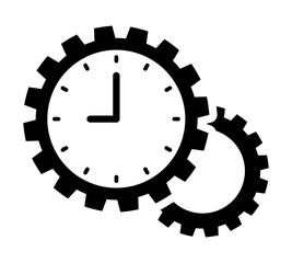歯車と時計のアイコン