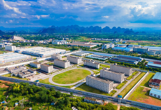 Aerial photography of scenery in Guilin National High tech Zone, Guangxi, China