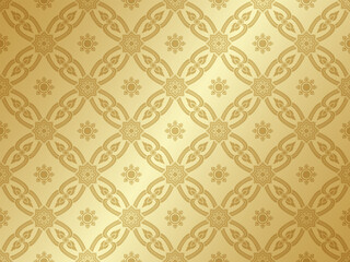 Asian art luxury banner pattern gold background  for decoration
