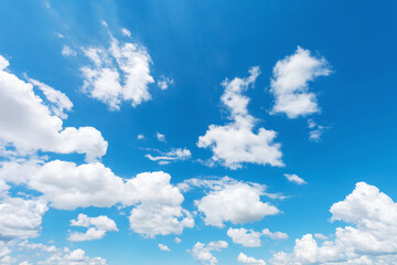 Obraz premium wonderful white clouds on blue sky