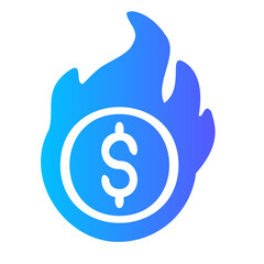 hot deal gradient icon