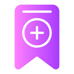 Obraz premium wishlist gradient icon
