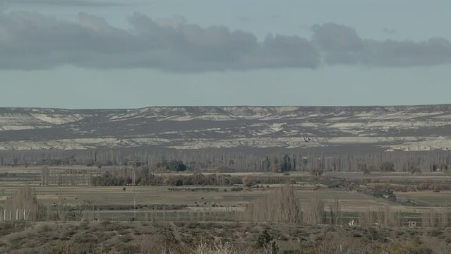Patagonian Landscape near Gaiman, Chubut Province, Argentina. 