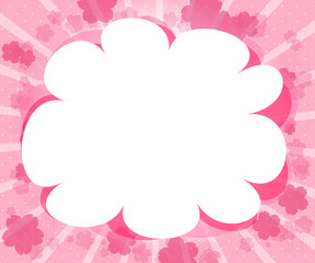 バナー　桜の背景　300&times;250サイズ対応