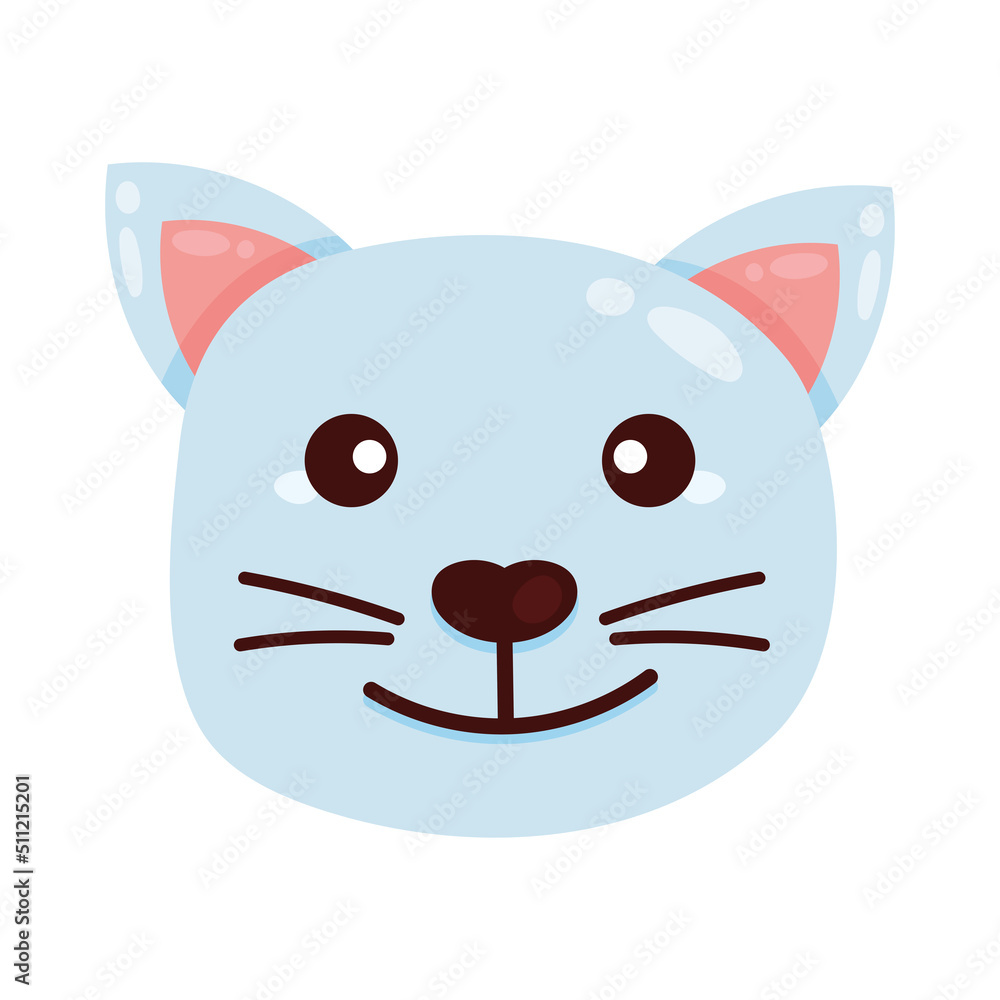 Poster cat domestic animal head