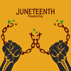 Juneteenth Fredom Day Background Moment
