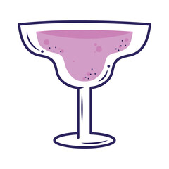 purple tropical cocktail cup