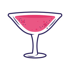 red cocktail cup