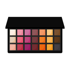 Eye Shadow Color Pallet Kit Icon Clipart Vector Illustration