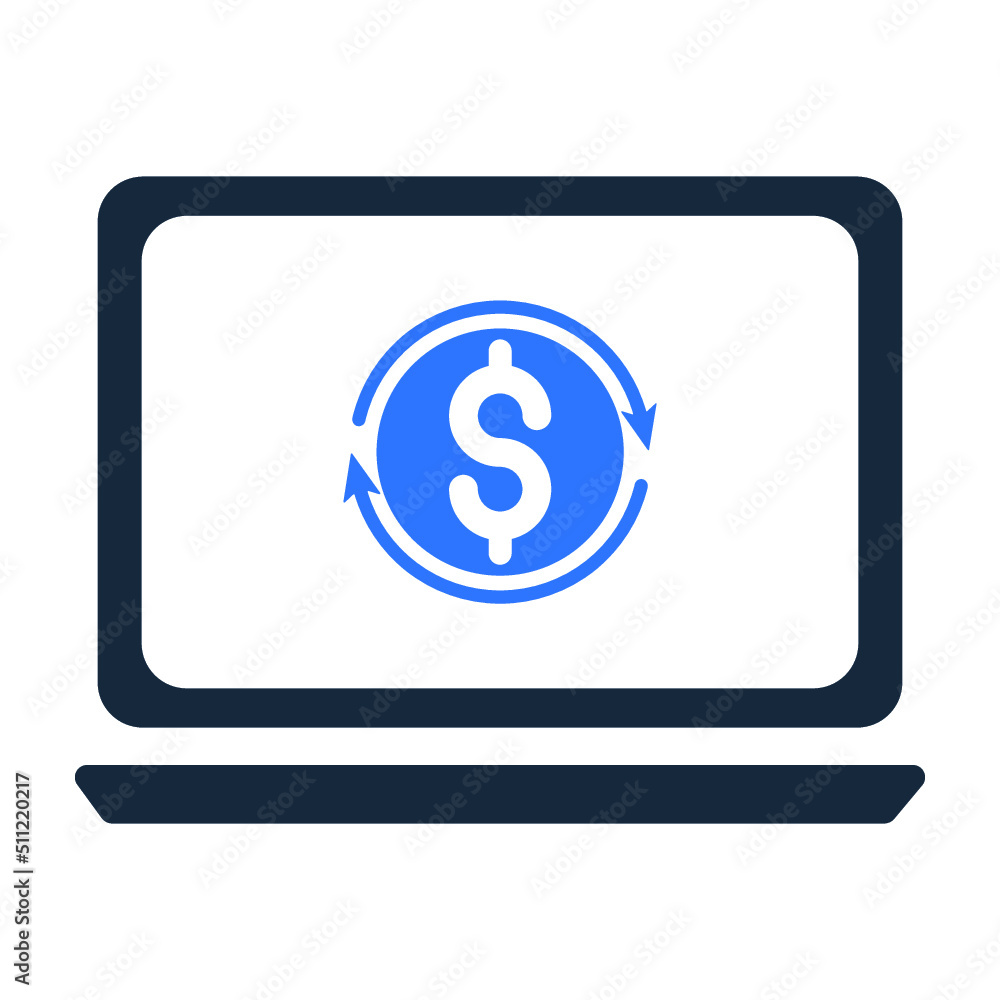 Wall mural Banking, online, payment icon