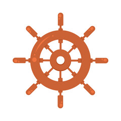 Obraz premium wooden rudder ship