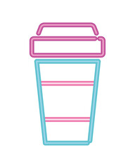 Obraz premium soda neon light style