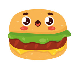 hamburger kawaii food