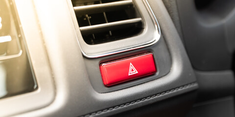 close up of car emergency button