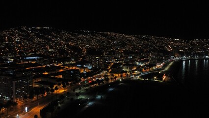 Fototapeta na wymiar night in valparaiso