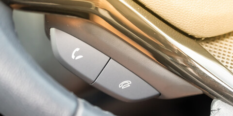 close up of a car button