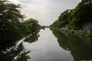 お堀に流れる川　history
