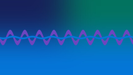 Abstract wavy line neon gradient background image.