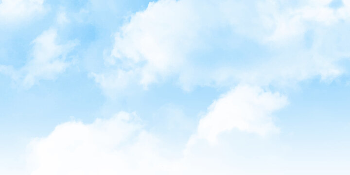 The Beautiful Blue sky and white could. clouds in the blue sky, vector illustrator