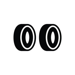 Obraz premium Black solid icon for stainless