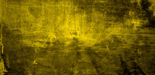 Dirty yellow cement wall for background