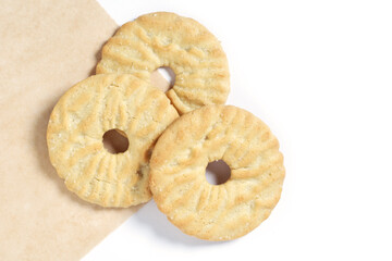 Round butter biscuit