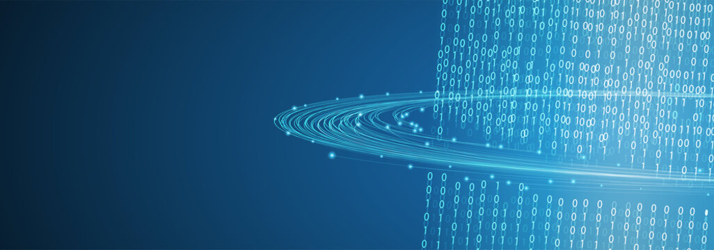 Big data network concept, internet connection, sound wave and wireless signal use business finance as abstract background image.