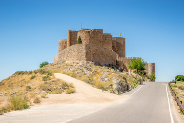 Fototapeta na wymiar View at the La Muela castle near Consuegra town - Spain