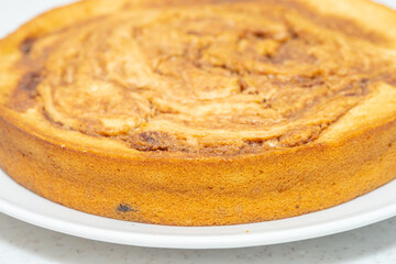 Maple-pecan morning bun breakfast cake