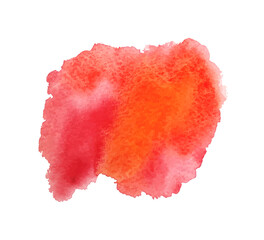 Watercolor spot. Colored aquarelle sample. Hand drawn watercolour splotch