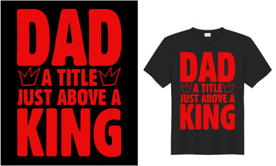 Happy fathers day t-shirt design gift t-shirt, Vector graphic typography, lettering. Usable for banners, print. You are the best dad, black background

