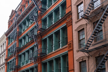 Fototapeta na wymiar New York old buildings