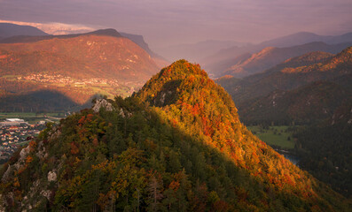 Fototapeta premium Moody morning in the hills