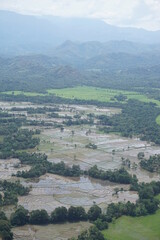 view of a village from above