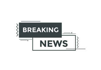 Breaking news button. Web button template
