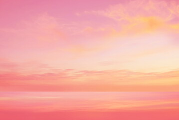   pink yellow pastel sky and clouds sunset and morning nature landscape pink pastel sky background 