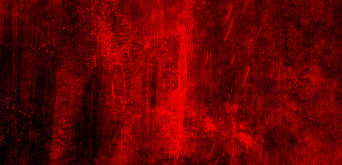 Scary red cement wall for background