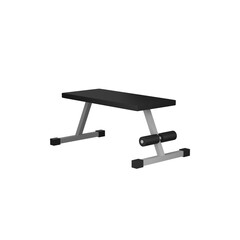 3D Rendering Style Gym Bench Icon In Grey Color.