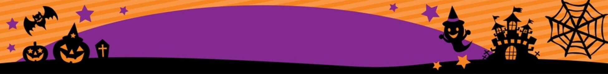 ハロウィンの背景イラスト