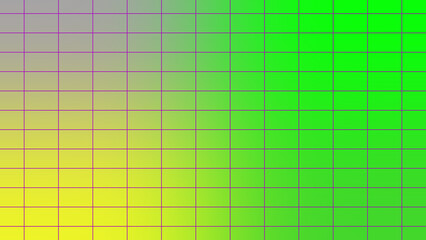 Abstract neon gradient grid background image.